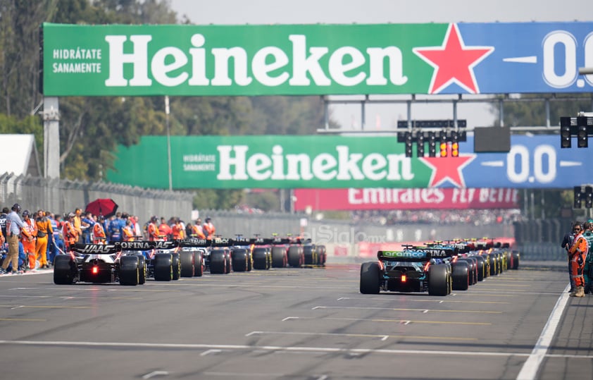 Aspectos del Gran Premio de México de la Fórmula 1 en el Autódromo de los Hermanos Rodríguez de la CDMX