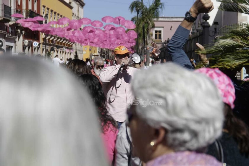 MARCHA A FAVOR DEL INE EN DURANGO