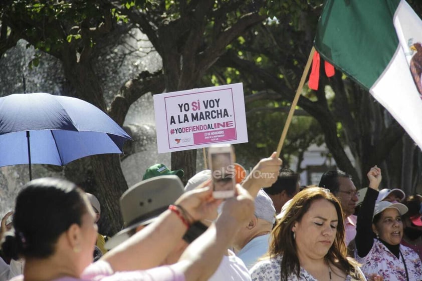 MARCHA A FAVOR DEL INE EN DURANGO