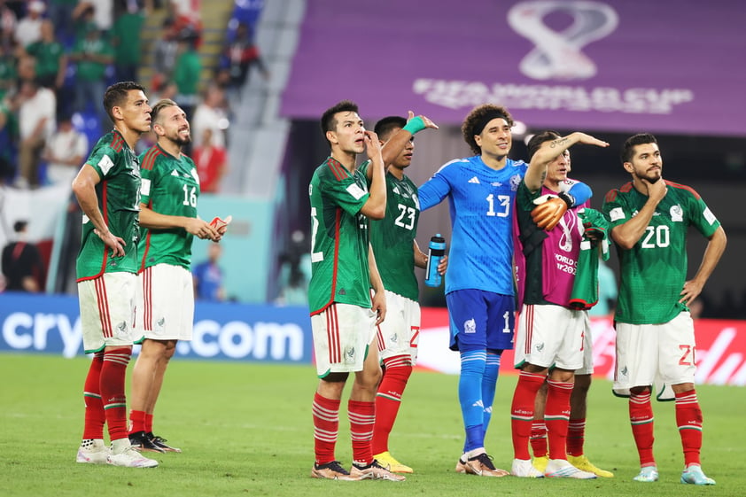 Afición mexicana captada durante el encuentro contra Polonia, en el Mundial de futbol Qatar 2022.