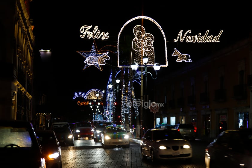 Alumbrado navideño del Centro Histórico de Durango