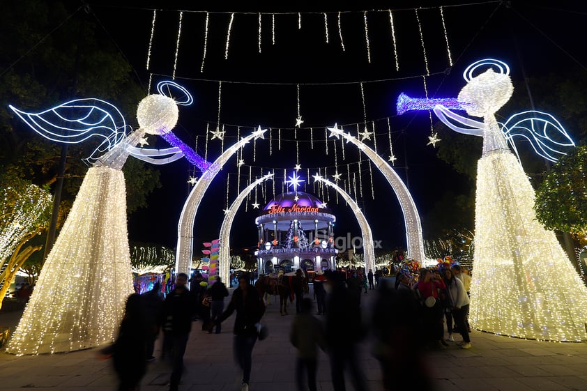 Alumbrado navideño del Centro Histórico de Durango