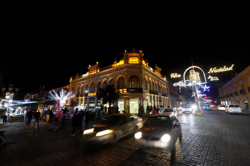 Alumbrado navideño del Centro Histórico de Durango