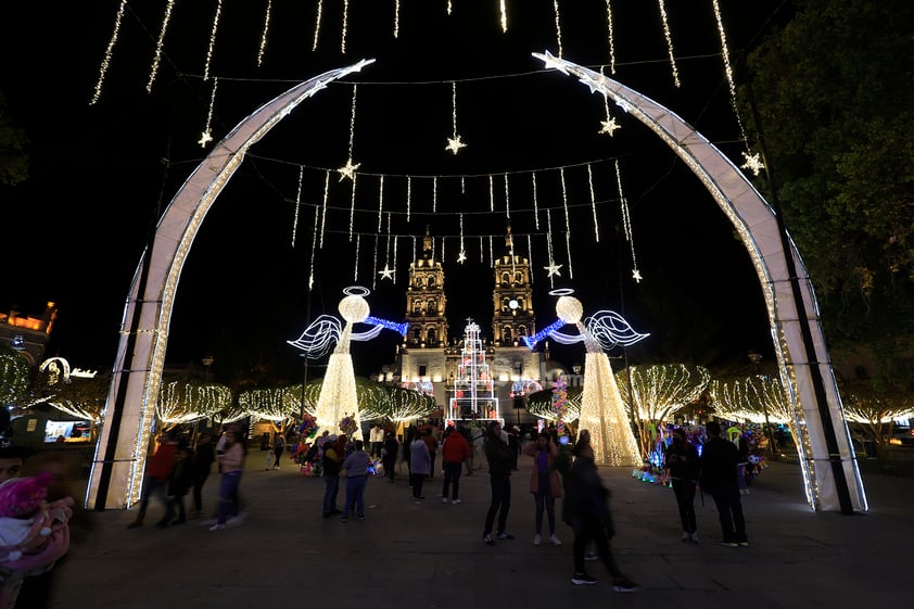 Alumbrado navideño del Centro Histórico de Durango