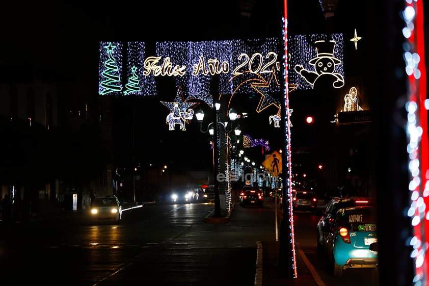 Alumbrado navideño del Centro Histórico de Durango