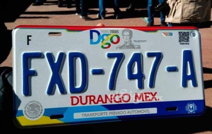 30 años de historia en las placas de Durango.