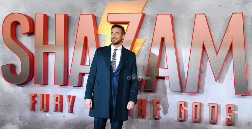 El elenco de la película ¡Shazam! Fury of the Gods asisten al estreno británico en Leicester Square en Londres, Gran Bretaña.