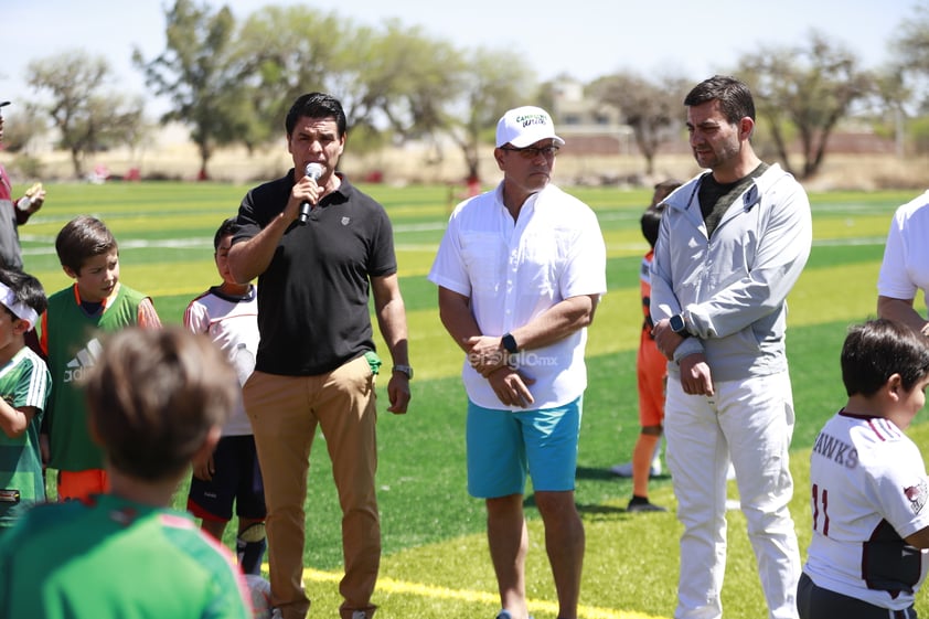 Ante el crecimiento de este deporte en el Campestre, este sábado se inauguró una nueva cancha, la cual es de pasto sintético y también podrá ser utilizada para el futbol 7.