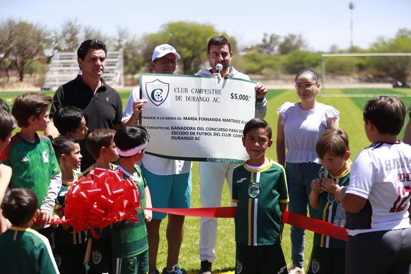 Ante el crecimiento de este deporte en el Campestre, este sábado se inauguró una nueva cancha, la cual es de pasto sintético y también podrá ser utilizada para el futbol 7.