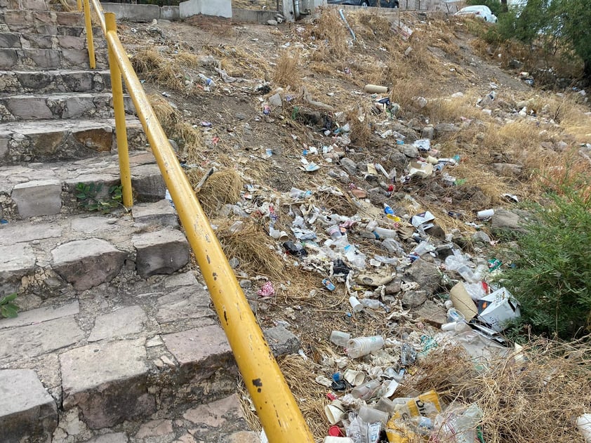 A través de una denuncia ciudadana que llegó a este medio, se dio a conocer el estado de abandono y suciedad en el que se encuentra la zona del Mirador y las escaleras ubicadas en el Cerro de Los Remedios, en Durango capital.