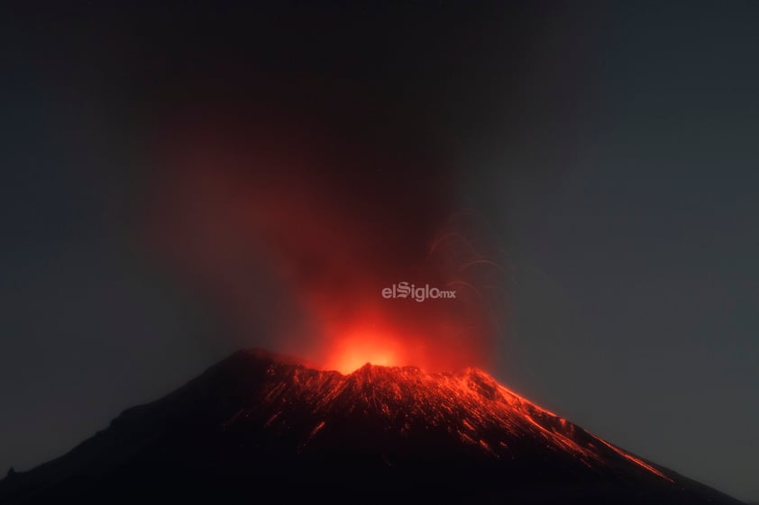 Debido al aumento de la actividad del volcán, ayer se cambió el estatus del Semáforo de Alerta Volcánica a Amarillo Fase 3