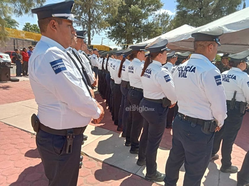 Realizan homenaje a policía municipal caído en cumplimiento de su deber.