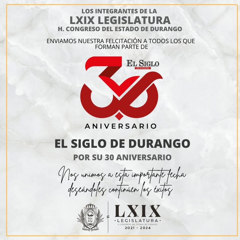 El Siglo de Durango cumplió sus primeros 30 años de vida