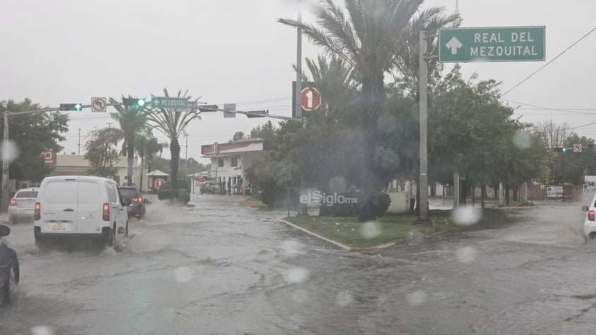 Continúan las lluvias en la ciudad de Durango.