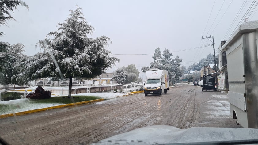 Se registró la caída de nieve en comunidades de nueve municipios de Durango, durante este miércoles, de acuerdo al reporte de la Coordinación Estatal de Protección Civil (CEPC).