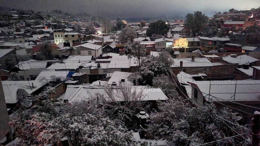 Se registró la caída de nieve en comunidades de nueve municipios de Durango, durante este miércoles, de acuerdo al reporte de la Coordinación Estatal de Protección Civil (CEPC).