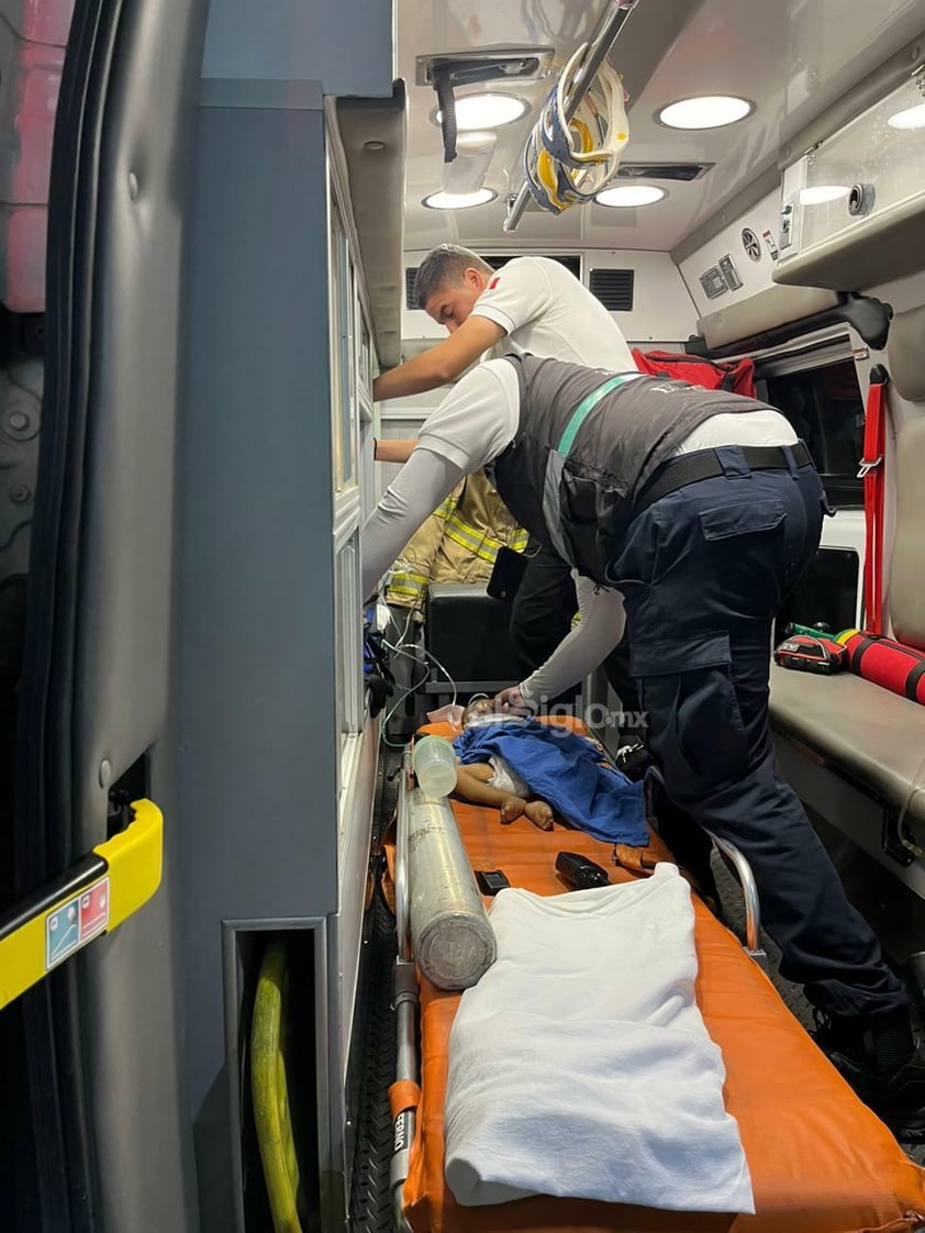 El bebé, de un año de edad, es trasladado de emergencia al Hospital Materno Infantil