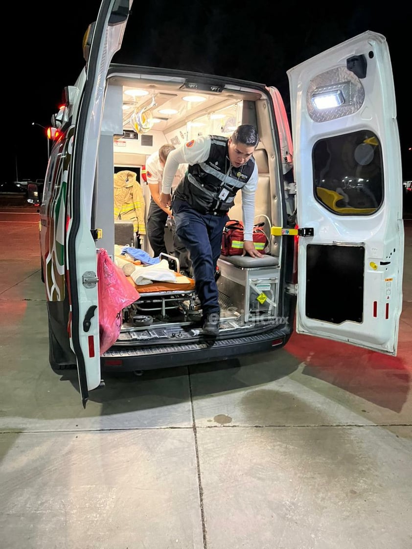 El bebé, de un año de edad, es trasladado de emergencia al Hospital Materno Infantil