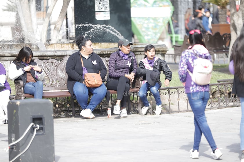 Comienza movilización en Zona Centro de la capital por el #8M.