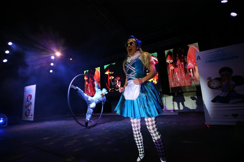 Durango recibe el espectáculo circense “Alicia, la maravilla eres tú” directo desde Guadalajara a cargo de la Compañía Circo Dragón y como parte del Festival Ricardo Castro 2024