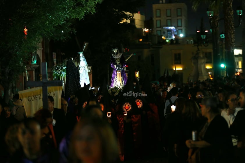 Realizan la Procesión del Silencio por las calles de Durango