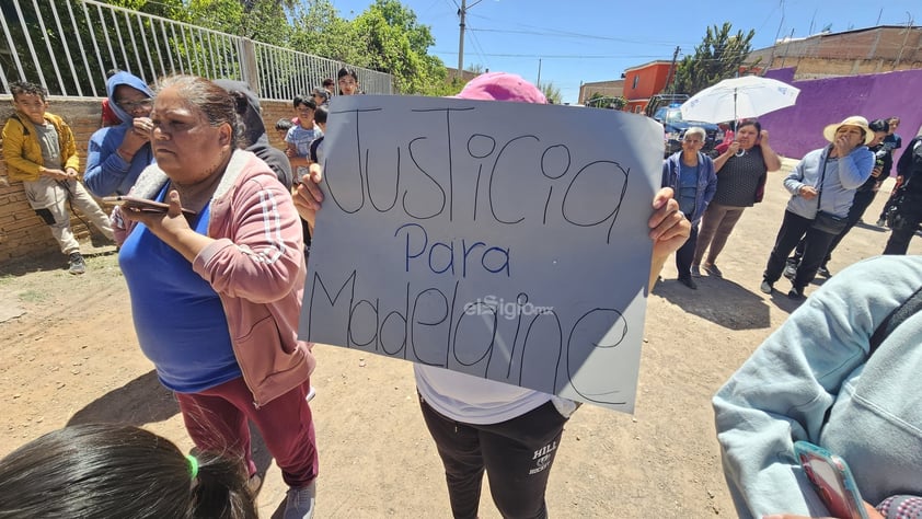 Familiares y vecinos exigen justicia por la pequeña Madelaine.