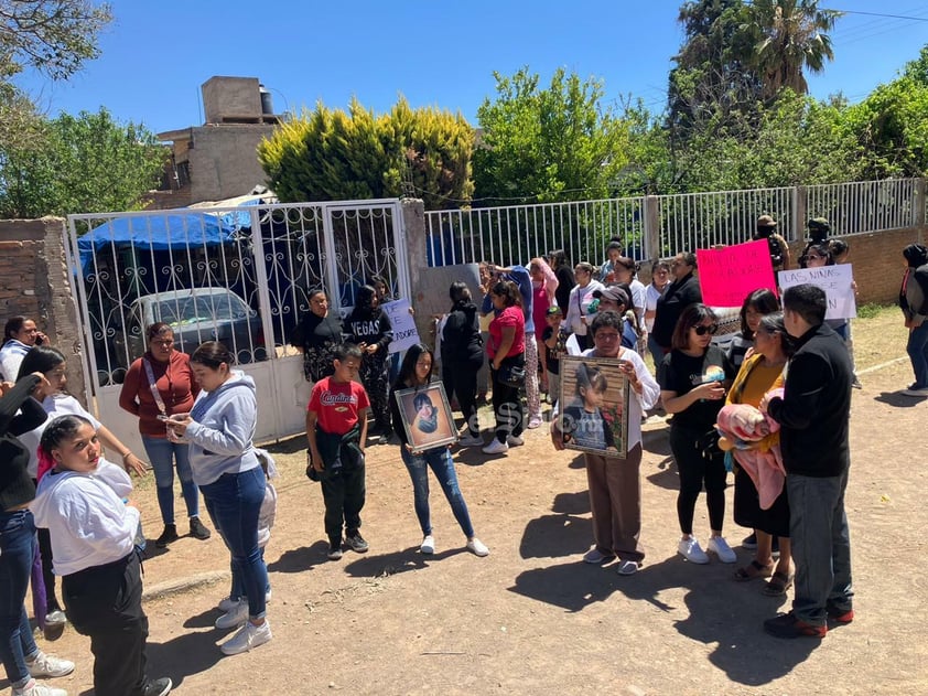 Familiares y vecinos exigen justicia por la pequeña Madelaine.