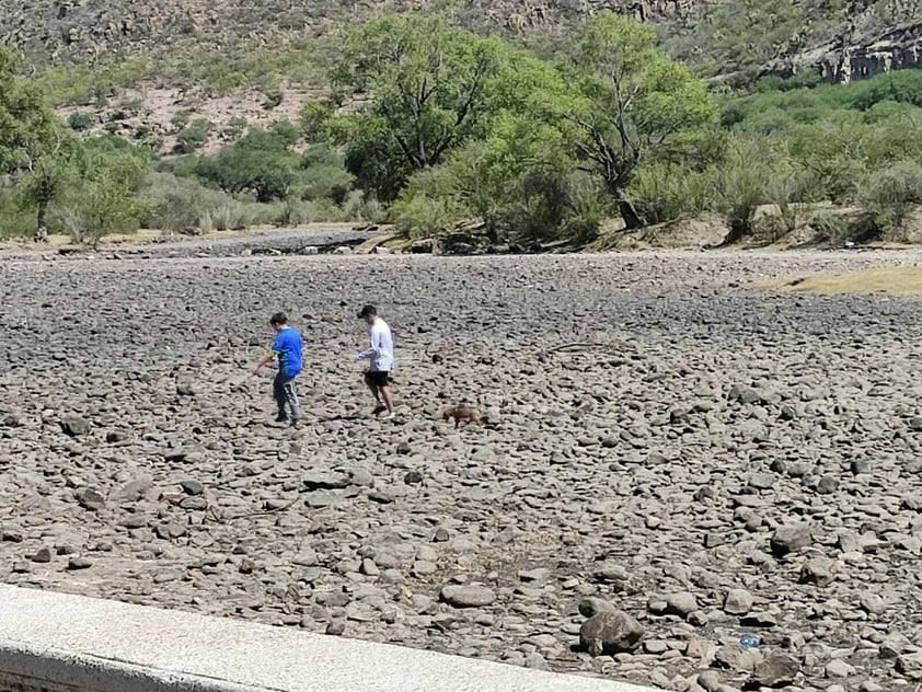 La sequía ha provocado que las presas y ríos del municipio, se encuentren a esta fecha, prácticamente vacíos, tal es el caso del río Tunal, en El Pueblito