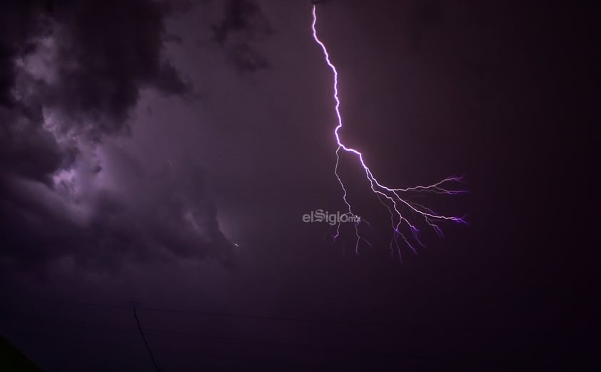 Tormenta eléctrica esta noche en Durango