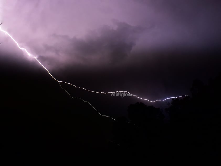 Tormenta eléctrica esta noche en Durango