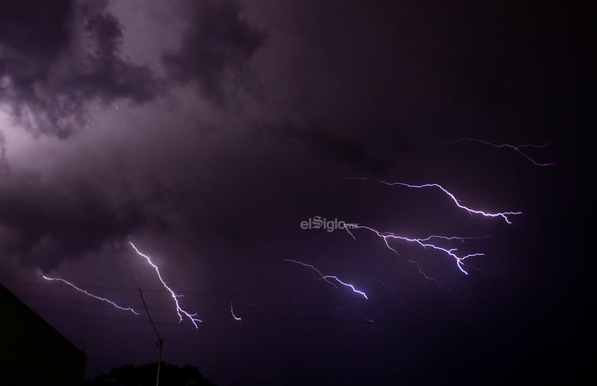 Tormenta eléctrica esta noche en Durango