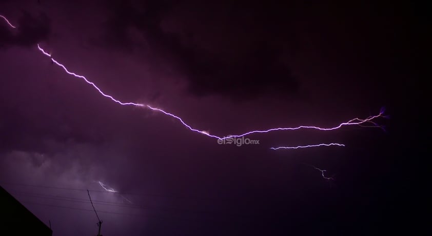 Tormenta eléctrica esta noche en Durango