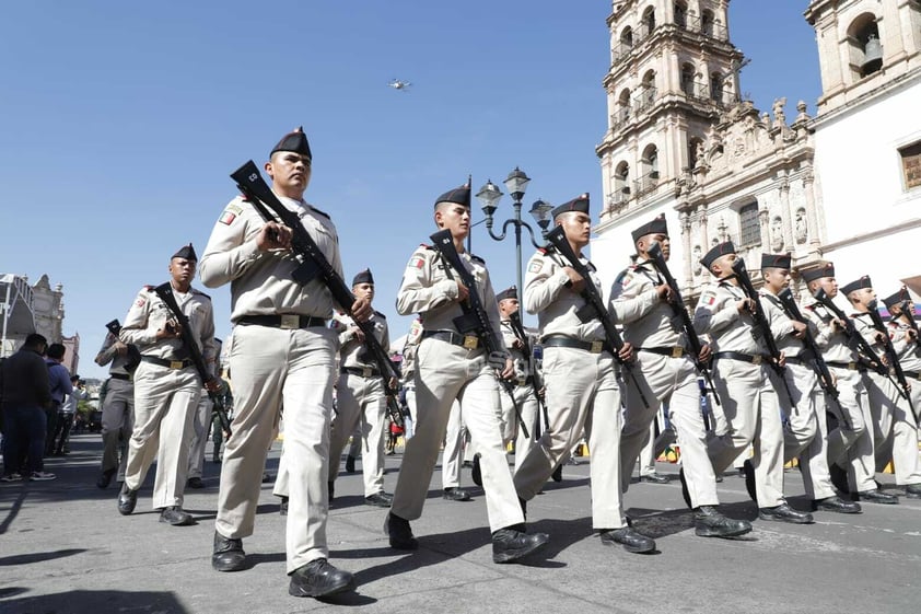 Así se vivió el desfile cívico militar por el 114 Aniversario de la Revolución Mexicana