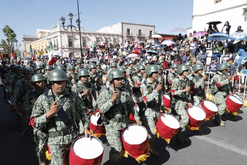 Así se vivió el desfile cívico militar por el 114 Aniversario de la Revolución Mexicana