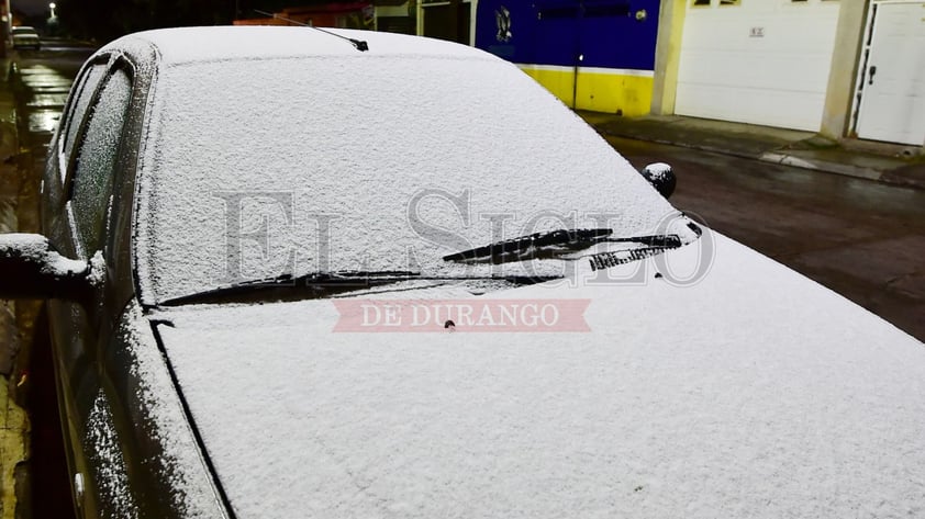 Tormenta invernal en Durango