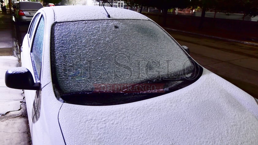 Tormenta invernal en Durango