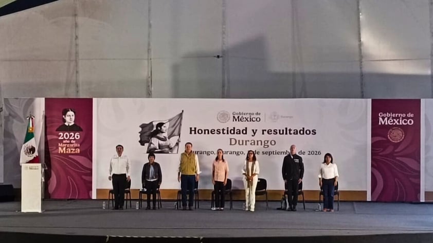 Sheinbaum presentó en Durango 'Honestidad y Resultados', por el segundo año de su Gobierno