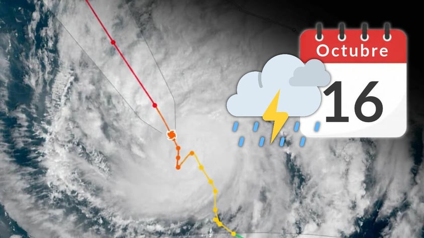 Huracán 'Trudy' ya es categoría 3 y provocará lluvias fuertes en estos estados hoy 16 de octubre