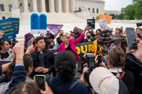 Supremo atestigua primeras protestas ante posible fallo antiaborto en EUA