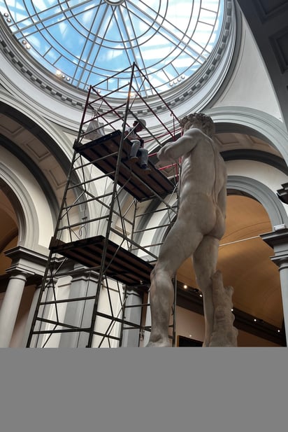 Extra. Miguel Ángel tenía 26 años cuando fue llamado a esculpir una estatua que coronara la catedral de Santa María del Fiore.