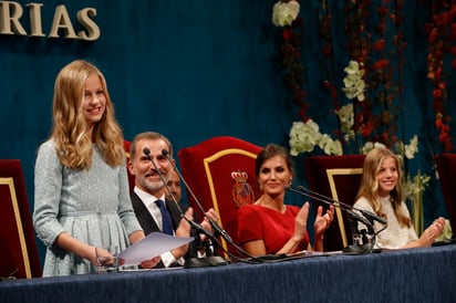 Leonor durante los Premios Princesa de Asturias el 18 de octubre de 2019.