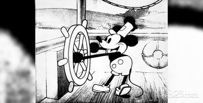 Artistas y creadores podrán usar a Mickey, pero con grandes limitaciones. Lo único que ha pasado al dominio público es el pícaro capitán del bote en Steamboat Willie, mudo y más bien parecido a una rata. Disney