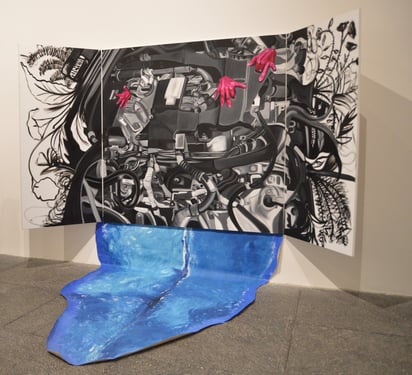 La marca de artistas nuevos se puede ver en esta galería, donde la marca de Siquieros se ve en la inspiración de las obras.