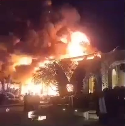 Incendio de boda en San Miguel de Allende. (ESPECIAL)