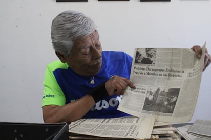 Rubén Ontiveros Palacio con su padre, Rubén Ontiveros Guevara.