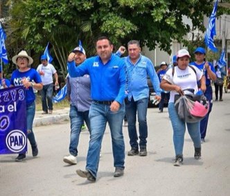 Noé Ramos Ferretiz, candidato por la alianza Fuerza y Corazón por México (PRI-PAN-PRD)  a la alcaldía de Mante. (ESPECIAL)