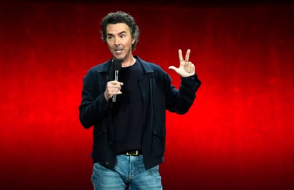 Shawn Levy, director de 'Deadpool & Wolverine', habla durante la presentación de Walt Disney Studios en CinemaCon 2024, el jueves 11 de abril de 2024, en el Caesars Palace en Las Vegas. (Foto AP/Chris Pizzello)


