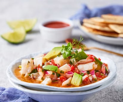 Ceviche de pescado.