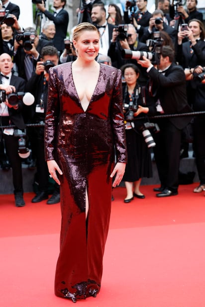 Elegancia. Greta Gerwig, presidenta del jurado en esta edición del festival, lució un diseño de Saint Laurent en la ceremonia de apertura del Festival de Cine de Cannes. Belleza. Heidi Klum asistió a la alfombra roja de la proyección de 'Le Deuxième Acte' ('El Segundo Acto') y la ceremonia de apertura luciendo un diseño de Saiid Kobeisy Couture.