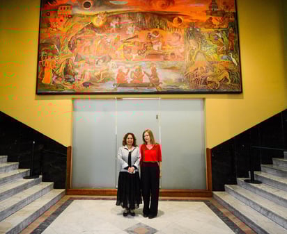 'Xibalbá, el inframundo de los mayas' es la última creación mural de Rina Lazo, quien falleció en 2019. 